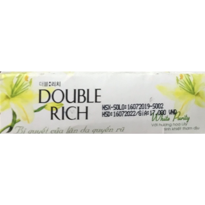 XÀ BÔNG THƠM DOUBLE RICH 90g HÀNG KHUYẾN MÃI (HẠN SỬ DỤNG NHƯ HÌNH) | BigBuy360 - bigbuy360.vn