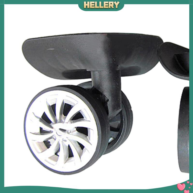 Set 2 Bánh Xe Xoay 360 Độ Màu Đen Chống Mòn Dùng Để Sửa Chữa Vali