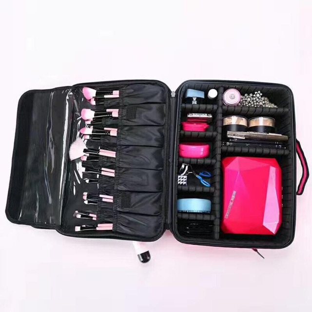 Vali đựng đồ makeup có gương [43.5x31x17 cm]