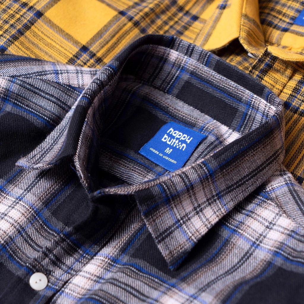 Áo Sơ Mi HB Tay Dài Caro Rách Gấu - Katus Store 00515