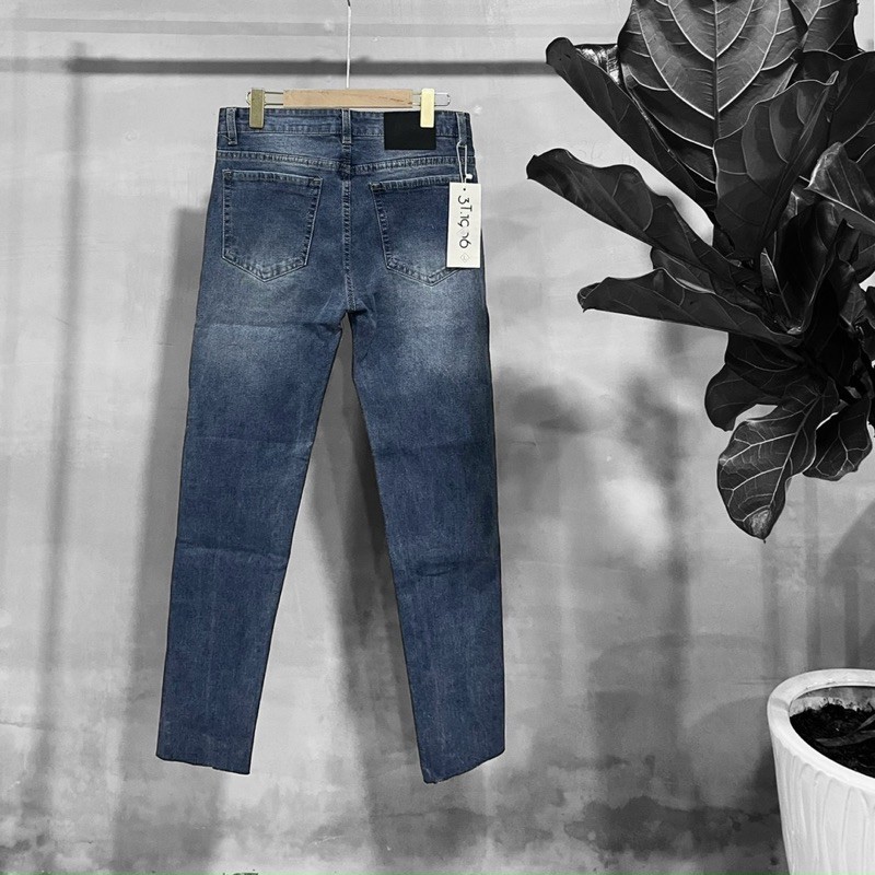 QUẦN JEANS SKINNY CO DÃN TRƠN FORM UNISEX NAM NỮ (kèm hình chụp thật)