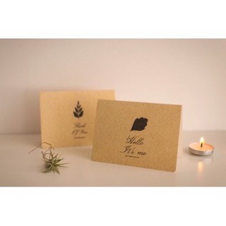 Thiệp giấy kraft cao cấp, phong cách vintage, thiệp cảm ơn, thiệp lưu bút, thiệp tặng chúc mừng sinh nhật