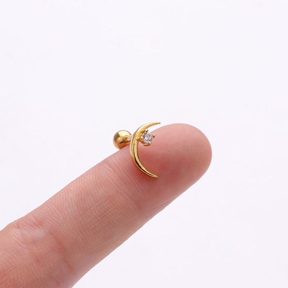 1 Khuyên Tai Hợp Kim Đính Đá Thời Trang