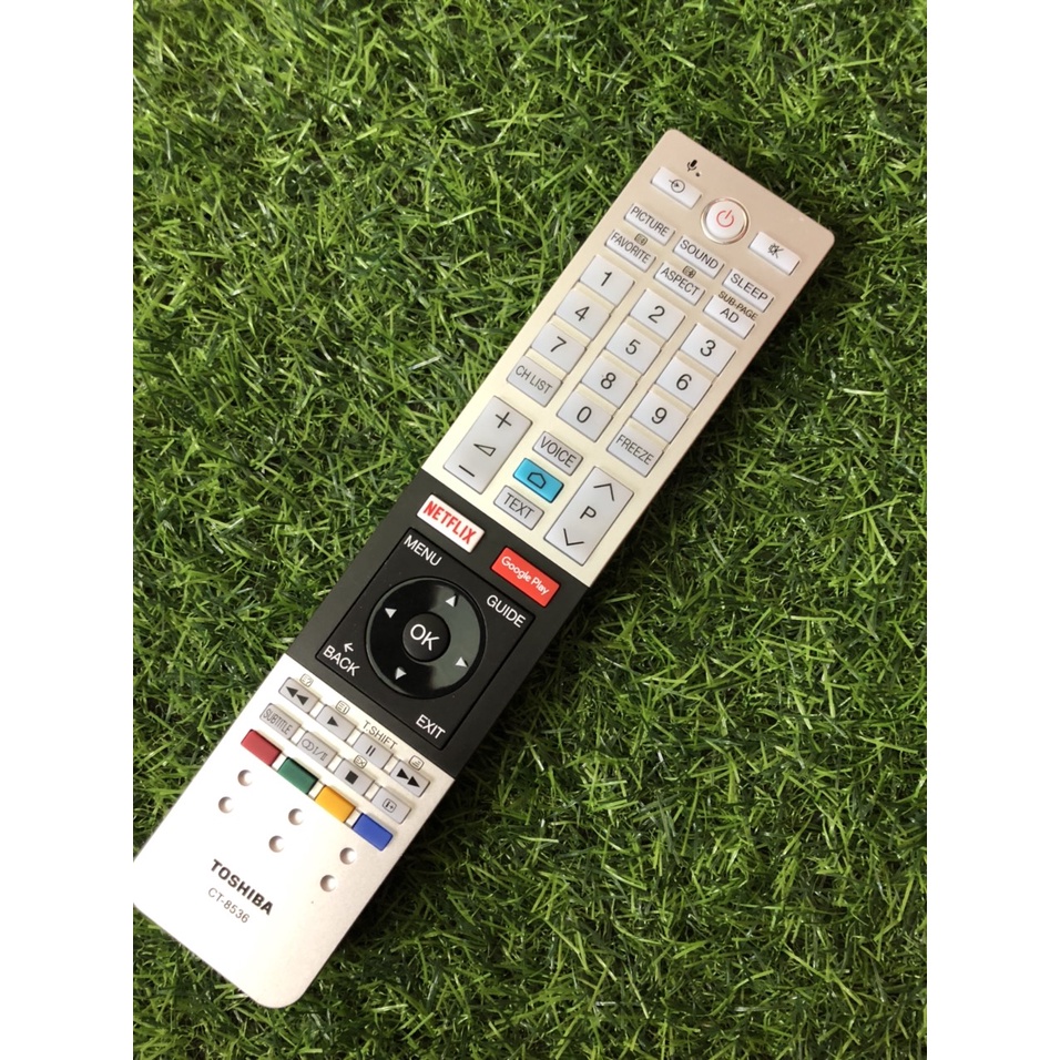 Điều khiển TIVI Toshiba giọng nói CT-8536 -TẶNG KÈM PIN -Remote từ xa tivi Toshiba giọng nói mã CT 8536 chính hãng