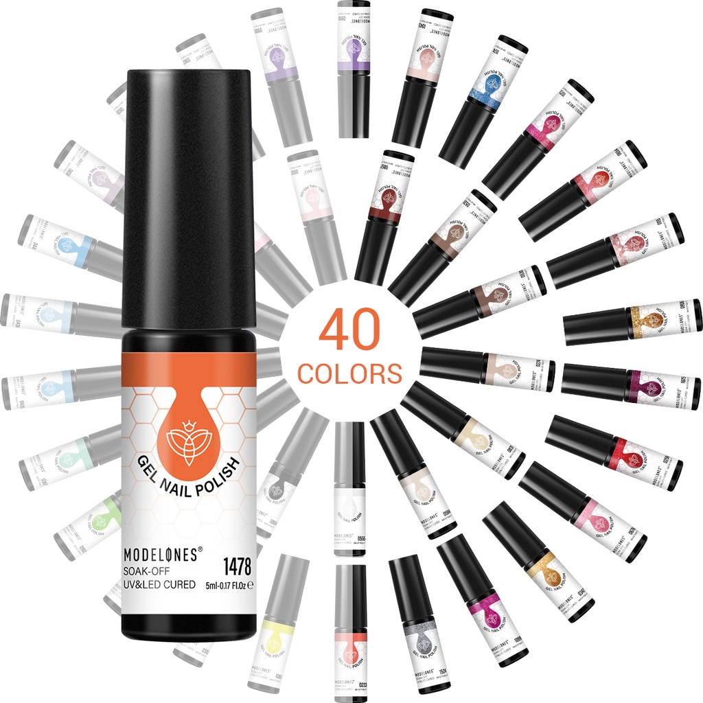 Sơn gel móng tay MODELONES 5ml 40 màu tùy chọn