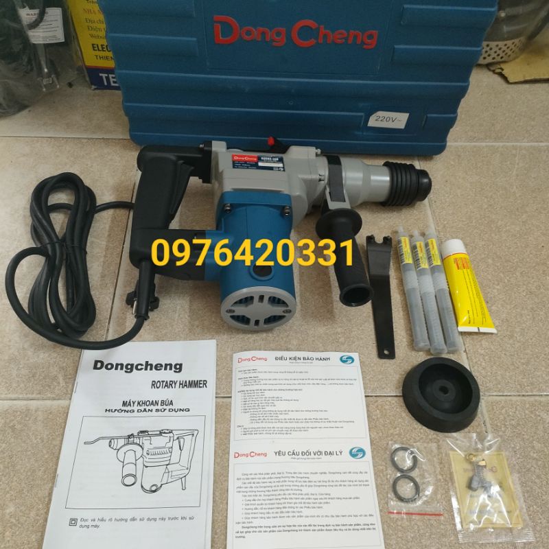 (KHOAN ĐỤC CỰC KHỎE  750W ) Máy Khoan Đục Bê Tông Hãng DongCheng DZC03-26B
