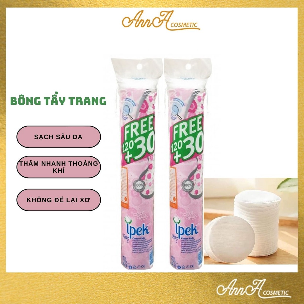 [Hàng Mới] Bông Tẩy Trang Ipek 150 Miếng Thổ Nhĩ Kỳ- AnnA.Cosmetic