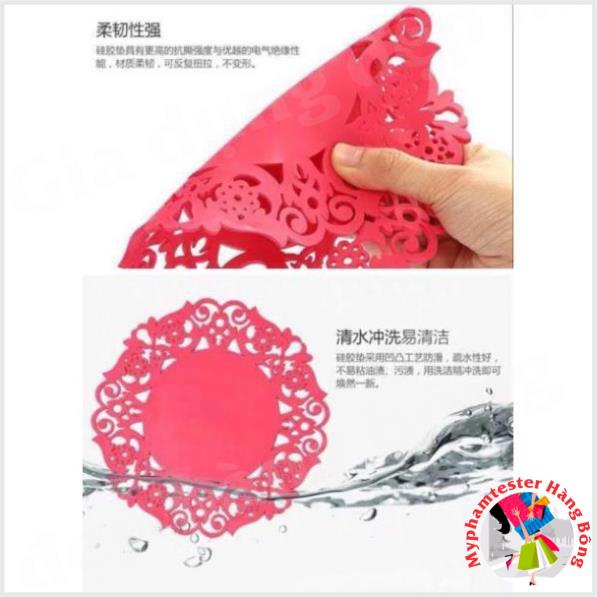 Miếng lót nồi nhựa lót cốc sylicon nhựa cao cấp