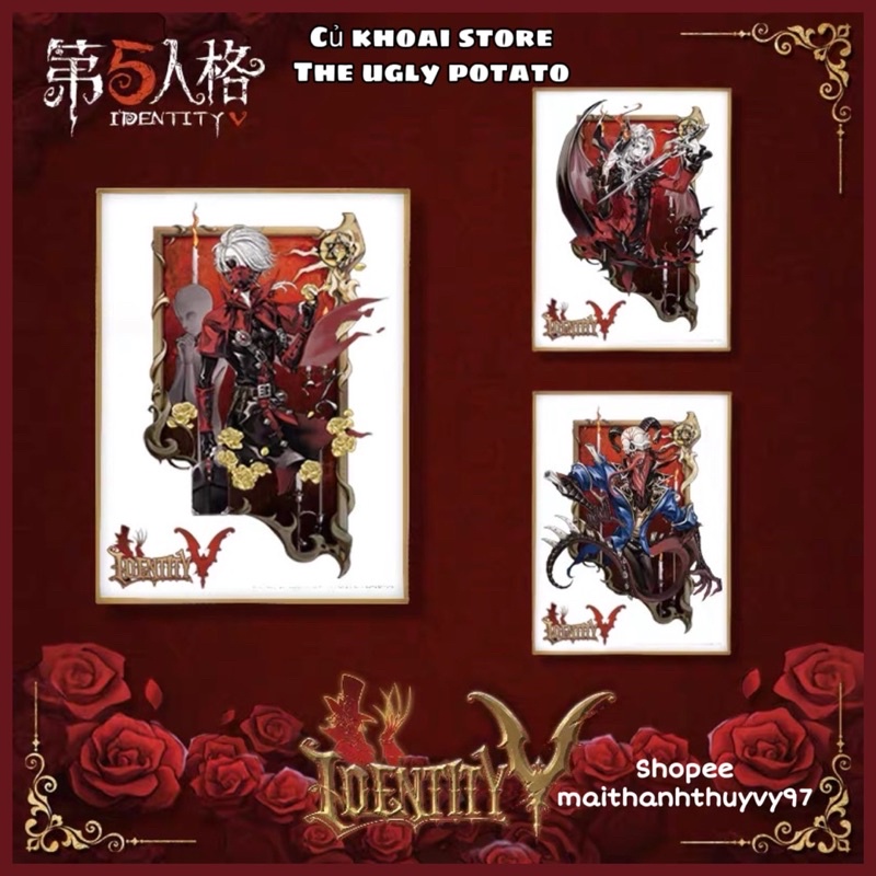 Bìa cứng shikishi trang trí nhân vật Identity V chính hãng NetEase - Búp bê Identity V