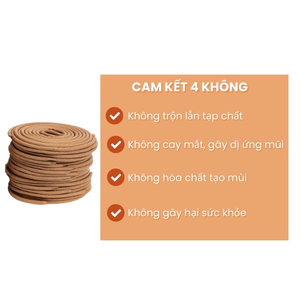 Nhang Khoanh Trầm Hương - Nhang Vòng Sạch Xông Nhà Hương Vòng Thơm Dịu Nhẹ 100% Trầm Hương Tự Nhiên Thư Thái