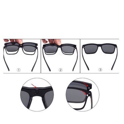 Mắt Kính Thời Trang 5in1 Đa Năng Kèm Bao Đựng Kính Sang Chảnh | BigBuy360 - bigbuy360.vn