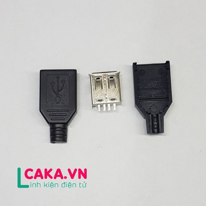 Đầu USB Cái Kèm Vỏ