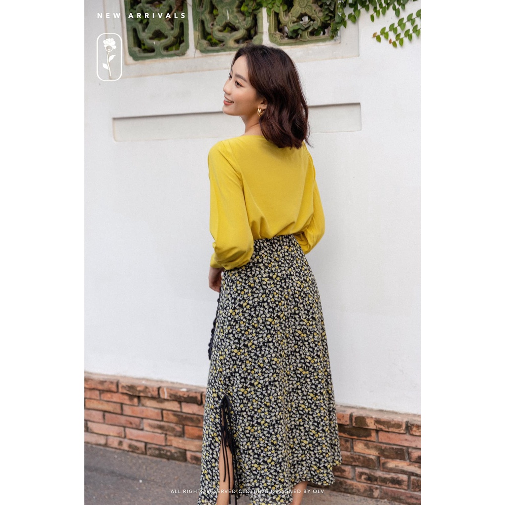 OLV - Áo Mustard Bowy Top