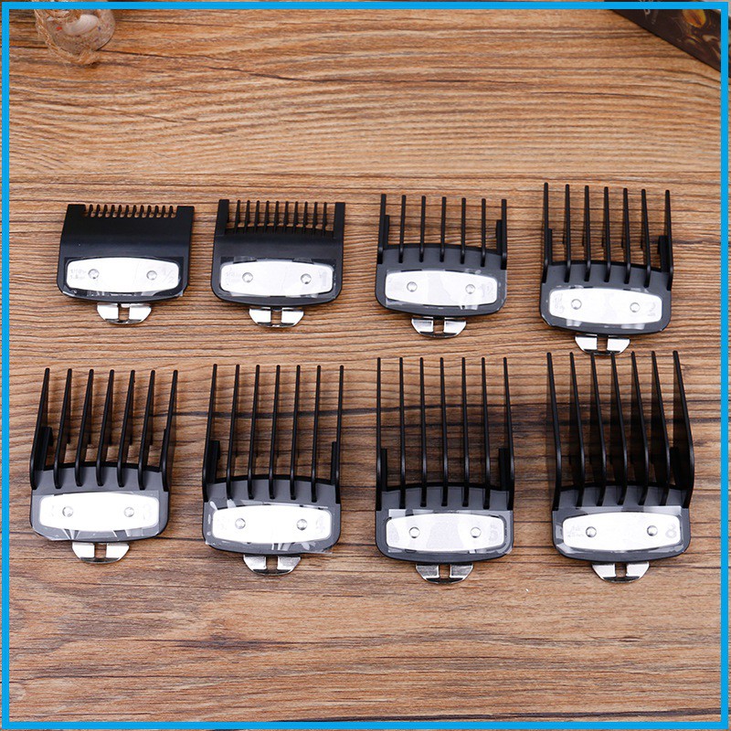 Bộ cữ gá thép tông đơ wahl  8184 8 Cái Từ Cữ 1,5mm đến 25mm