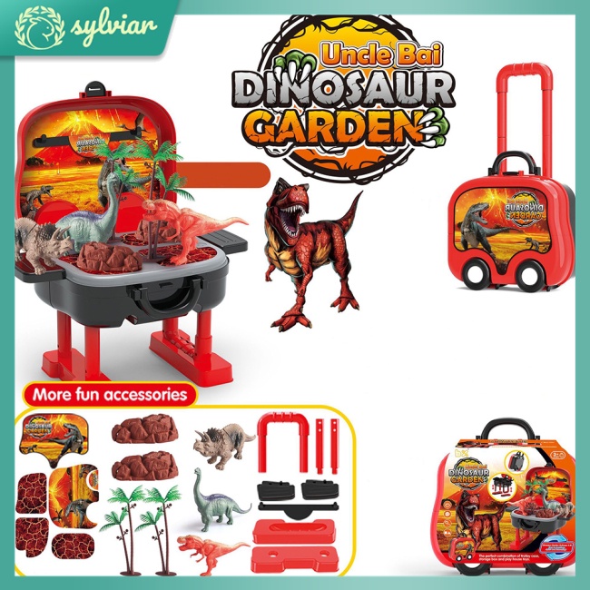 Mô Hình Va Li 2 Trong 1 Hình Khủng Long Độc Đáo Cho Bé