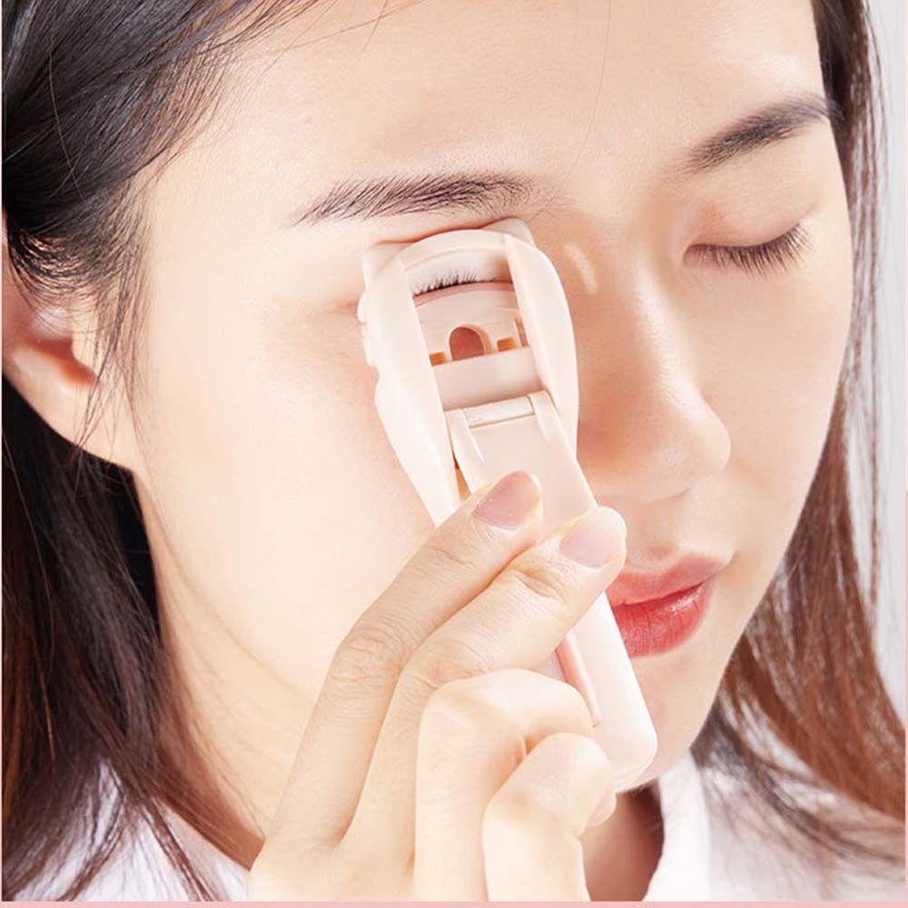 Dụng Cụ Uốn Cong Lông Mi / Lông Mày Hình Mèo Dễ Thương Kèm Đệm Thay Thế Tiện Dụng