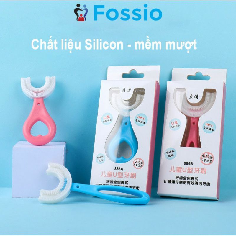 Bàn chải đánh răng cho bé chữ u chất liệu Silicon chịu được lực cắn, cho bé từ 2 tuổi - 6 tuổi# và 6 tuổi_12 tuổi#