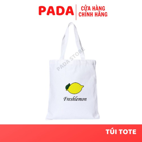 Túi tote PADA vải canvas ulzzang unisex in Fresh Lemon TT22