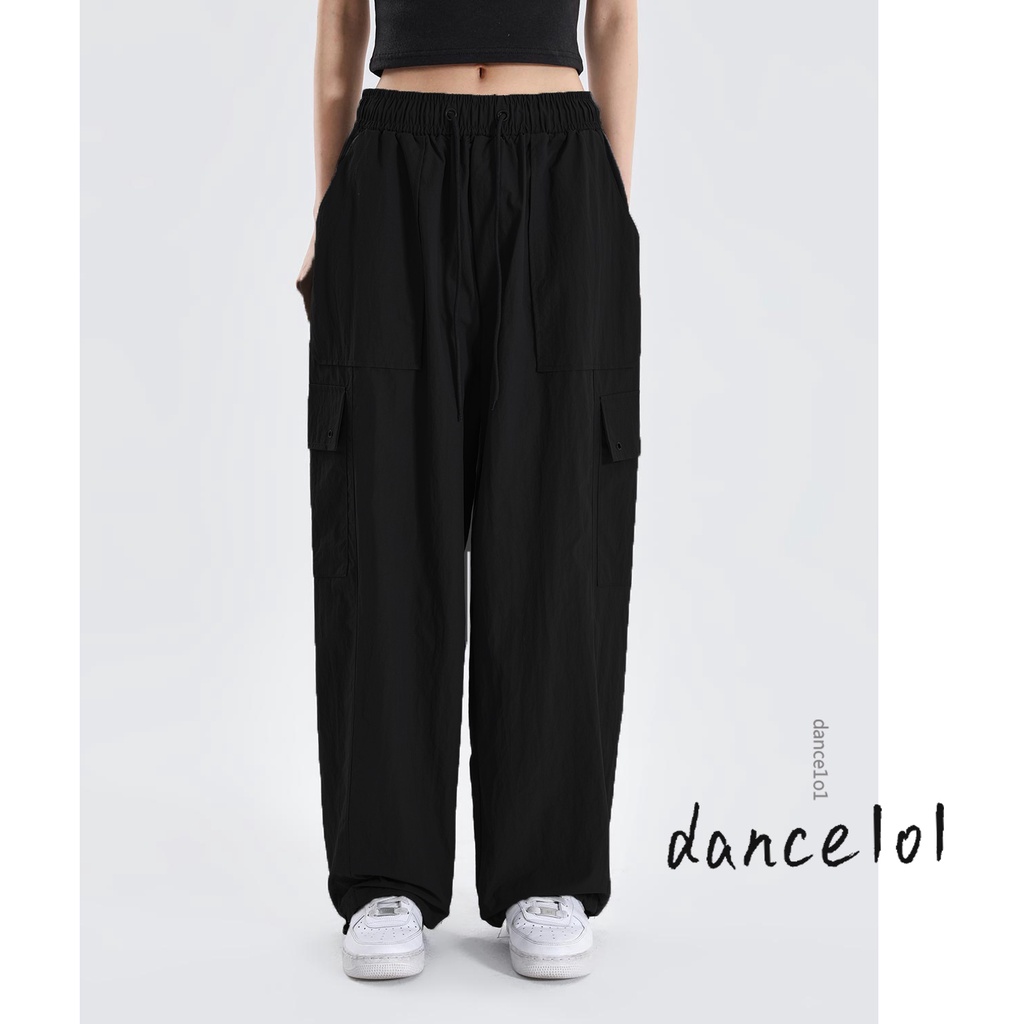 Quần Dài Dáng Rộng Thiết Kế Không Đối Xứng Có Túi Hàng Mới Dành Cho Bé Gái Nhảy Múa1O1-2022