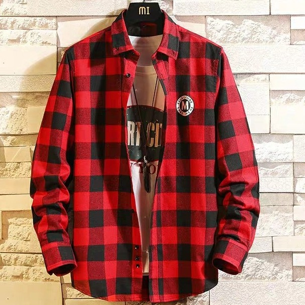 [Mã FAMALLT5 giảm 15% đơn 150K] Áo khoác sơ mi caro nam nữ đa năng Bảo Đăng