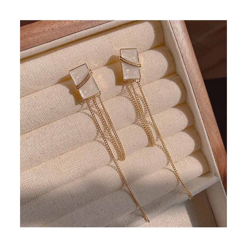 Khuyên tai YeYi tua rua hình học phong cách Hàn Quốc thời trang cho nữ