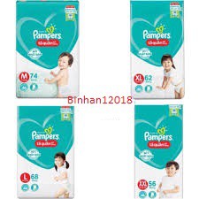 Bỉm Pampers giữ dáng quần M74, L68, Xl62, XXL56 và M60, L54, XL48; dán M66, L68, XL54 -Shop Binhan12018