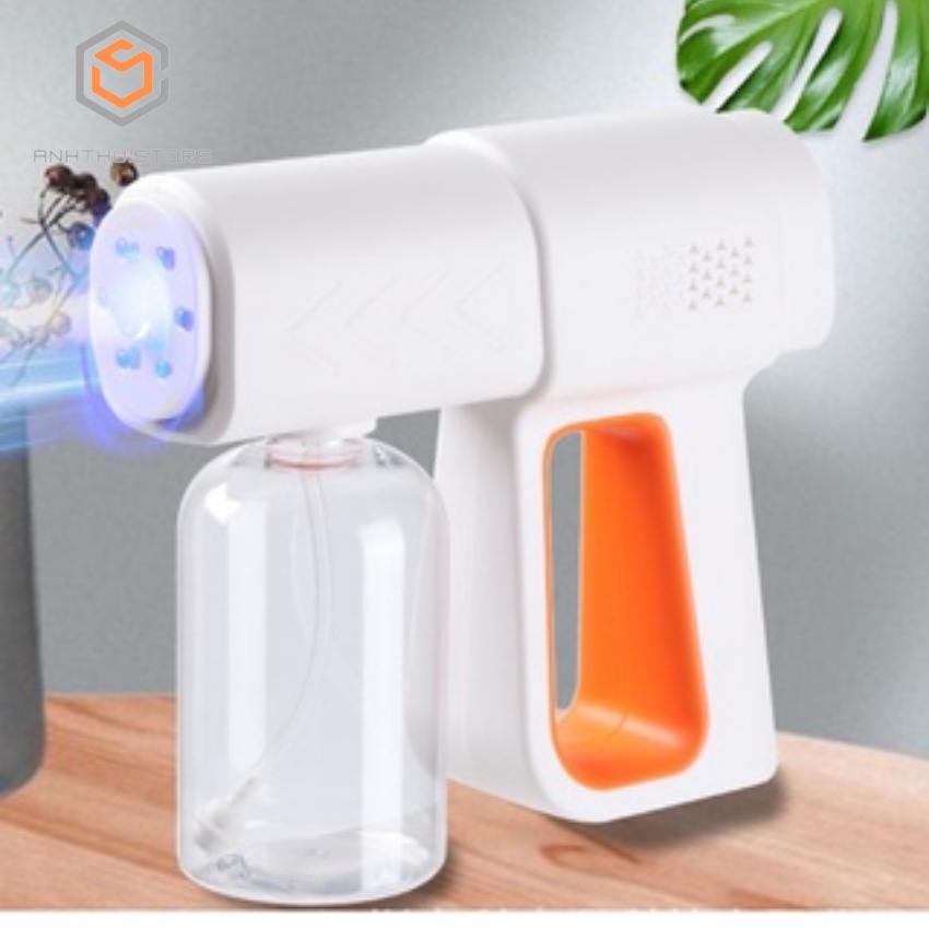 Súng Xịt Khử Khuẩn Cầm Tay K6 Công Nghệ Phun Nano Có 8 Đèn Tia UV Khử Trùng Hiệu Quả,Tặng Kính Chắn Giọt Bắn