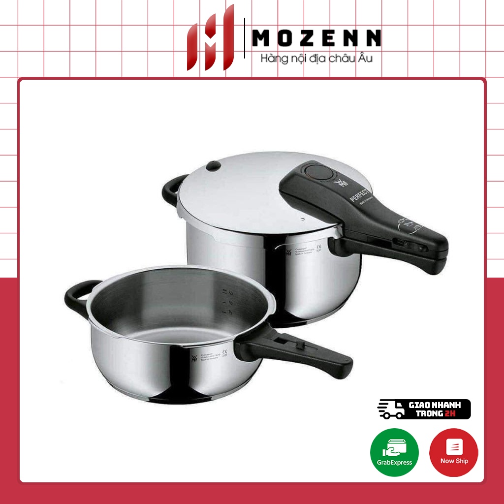 Set nồi áp suất đôi WMF Perfect dung tích 3l & 4,5l, chính hãng Đức