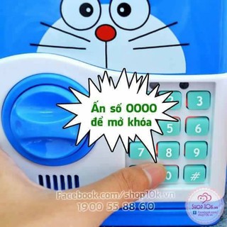Két sắt khóa mật mã mini Doremon, Kitty, Minion (loại lớn)