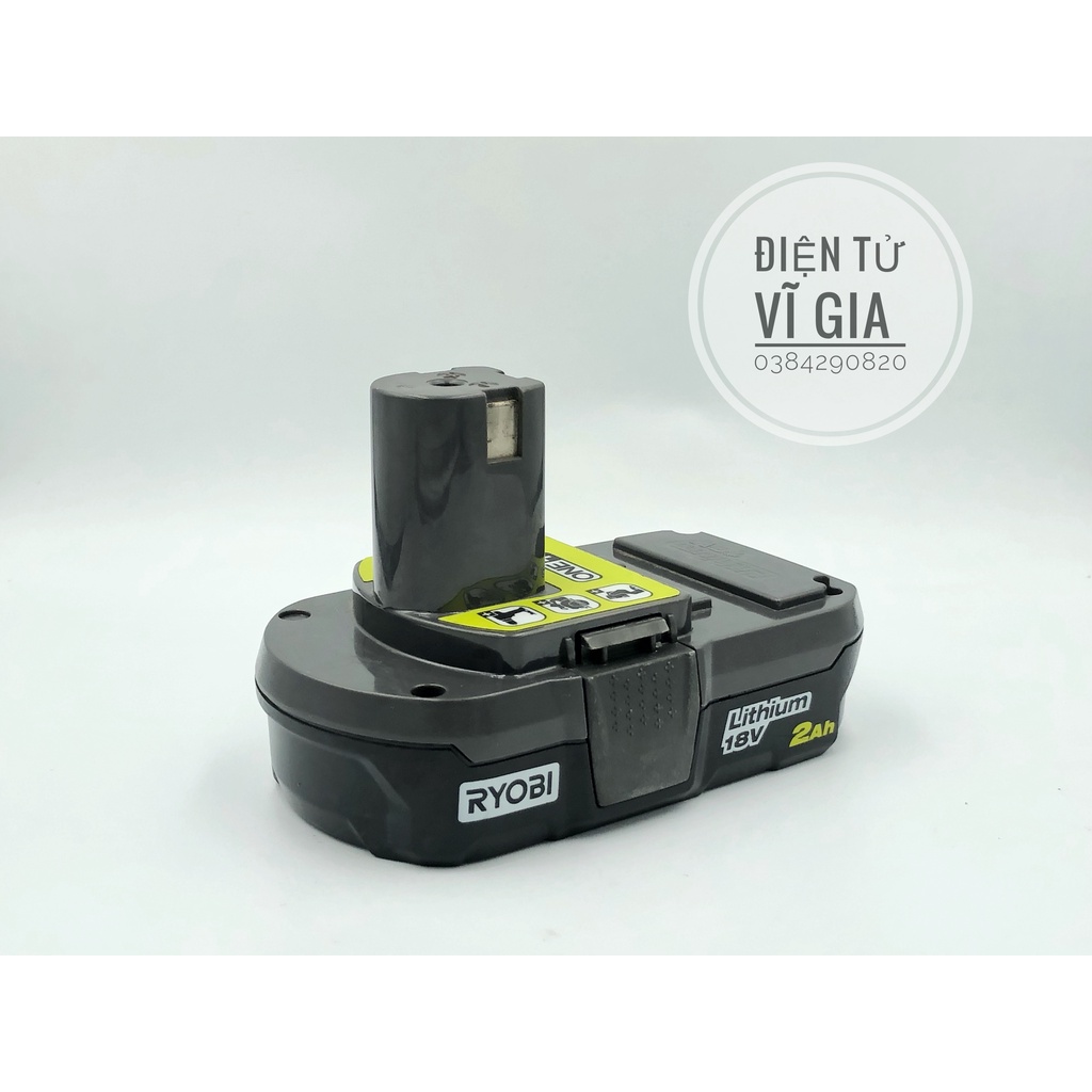 Pin Ryobi 18V 2Ah RB18L20 hàng lướt 99% Bảo hành 6 tháng