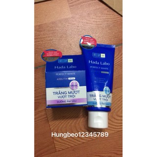 combo Sữa Rửa Mặt Hada Labo Và Kem Hada Labo Trắng Hoàn Hảo