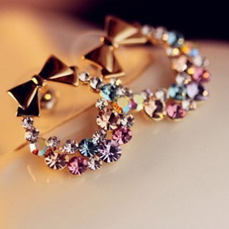 1 Đôi Bông Tai Đính Đá Thời Trang JP6