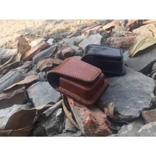 bao da zippo handmade da thật
