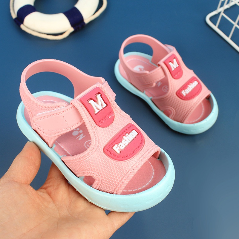 Giày Sandal Đế Mềm Thoáng Khí Chống Thấm Nước Thời Trang Xuân Hè Cho Bé 0-1-2 Tuổi/3 Tuổi