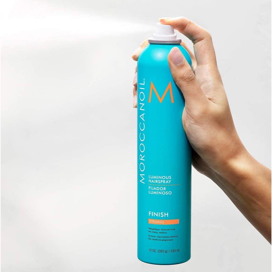 Gôm xịt giữ nếp tóc linh hoạt Moroccanoil Finish Strong Luminous 330ml