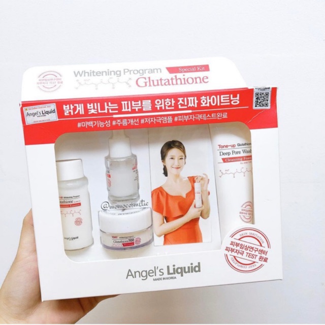 Set dưỡng trắng da Whitening Program Glutathione