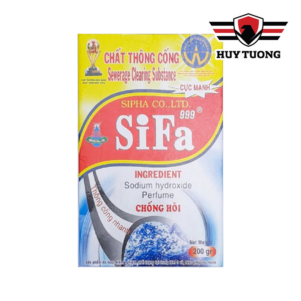 Bột thông tắc cống, bột thông tắc bồn cầu Sifa siêu mạnh 200g - Huy Tưởng