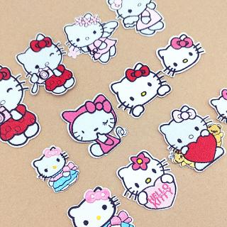 Miếng dán ủi thêu hình Hello Kitty