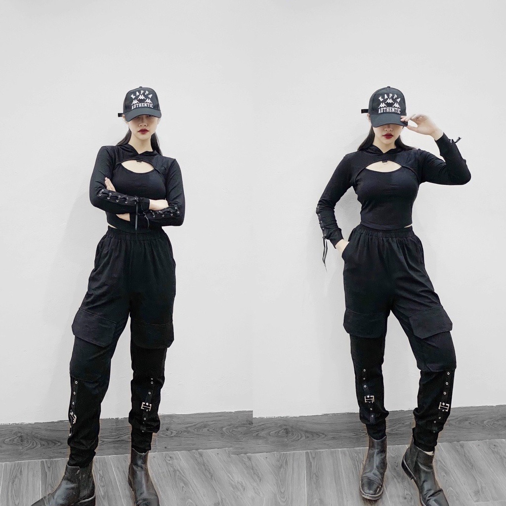 Quần Thụng Cá Tính Quần Joggers Tập Gym Ảnh Chụp Thật Shop Choé