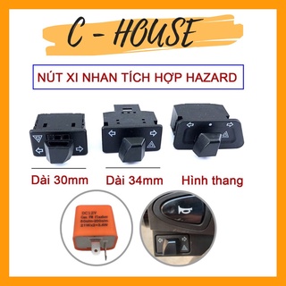 Công tắc xi nhan tích hợp Hazard đá xi nhan cho xe máy (Tặng kèm cục chớp chỉnh điện)