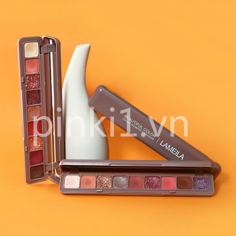 [Hàng mới về] Bảng Phấn Mắt 9 Màu Mờ Và Ánh Ngọc Trai Lấp Lánh Không Thấm Nước Thiết Kế Tiện Gọn | BigBuy360 - bigbuy360.vn