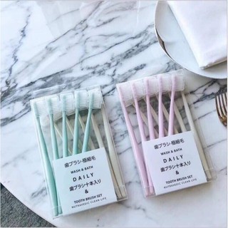 Set 10 bàn chải đánh răng Muji Nhật Bản siêu tiện ích