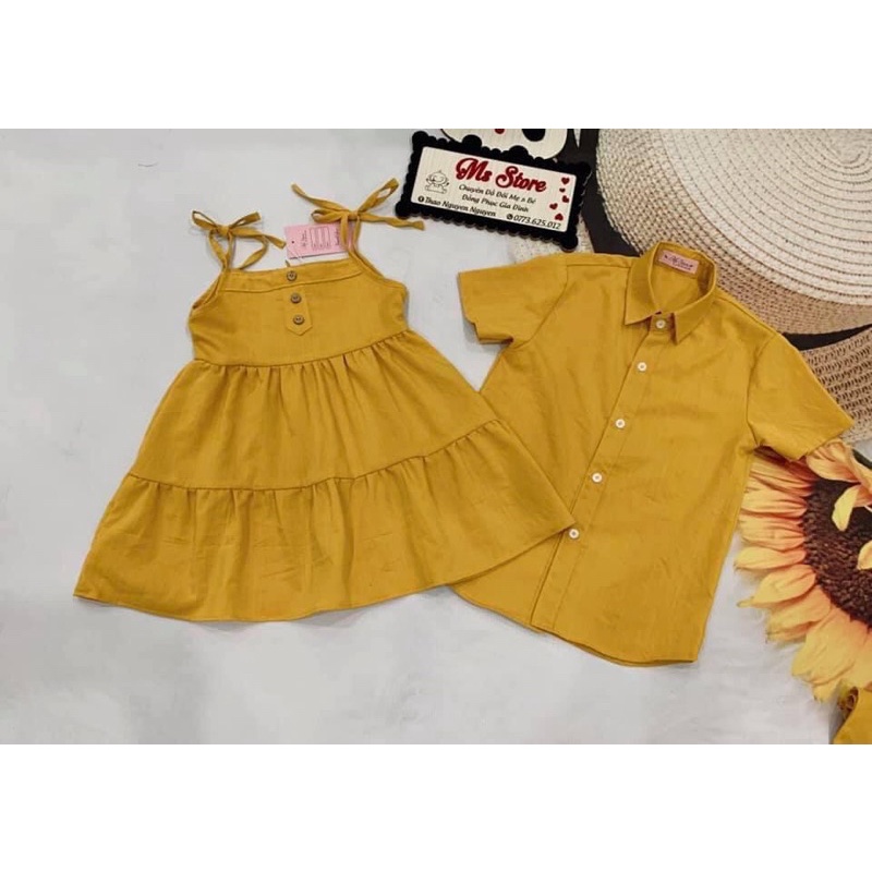 Set Mẹ Bé & Gia Đình - Vàng Nút