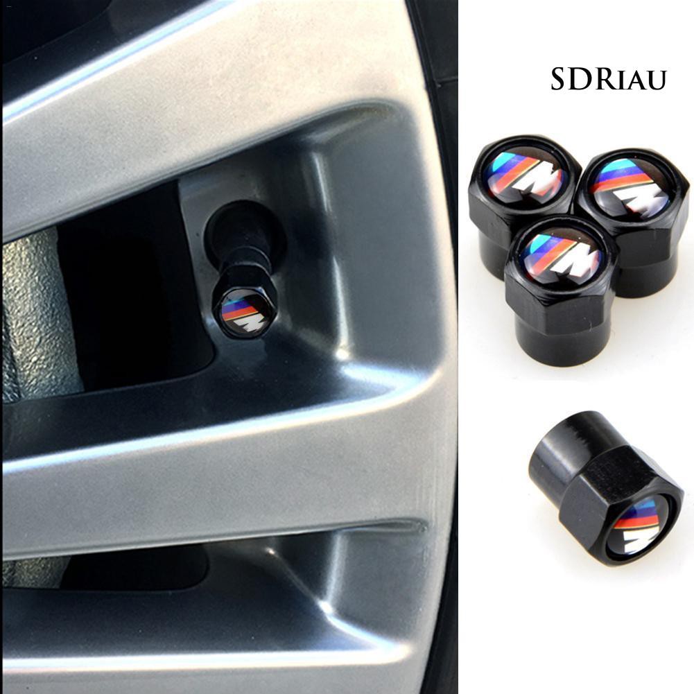 Bộ 4 nắp kim loại chống bụi cho van lốp xe bmw
