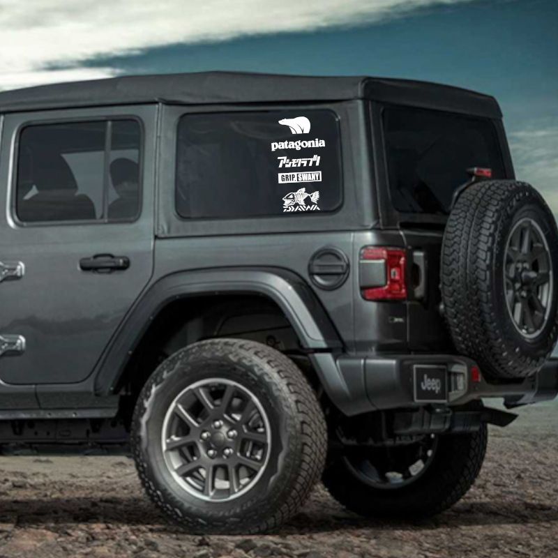 Nhật Bản Ngoài trời Cắm trại Núi Xe Sticker Bata Tuyết Đỉnh Dán Cửa Xe Kính chắn gió Decal sửa đổi