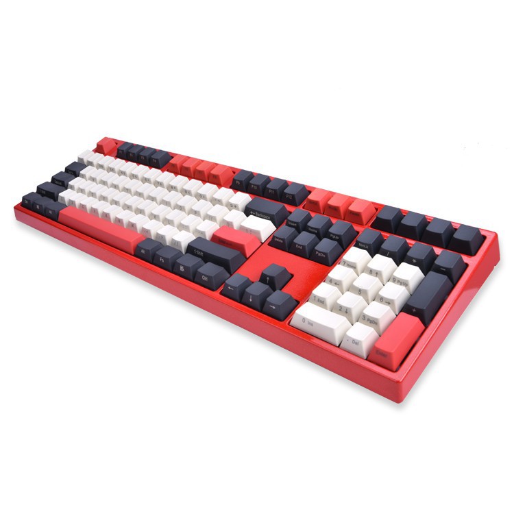 Set keycap Carbon phần chữ màu trắng ngà intop, ninja chất liệu thick PBT dày 1.5mm 108 phím, km thêm keypuller,