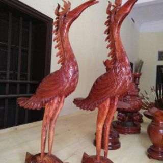 Hạc thờ gỗ mít