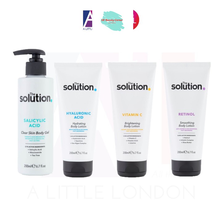 [Mã giảm giá mỹ phẩm UK chính hãng] Dưỡng thể The Solution Body Lotion 200ml (Bill Anh)