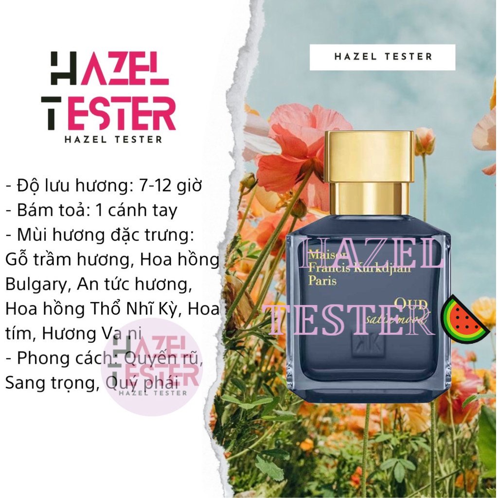 ✨ Nước hoa MFK Oud Satin Mood EDP [ʜᴀᴢᴇʟ ᴛᴇsᴛᴇʀ]