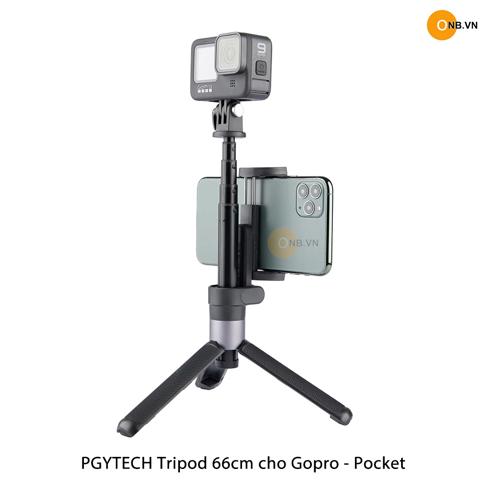  PGYTECH Tripod Gậy cho Gopro, Osmo Pocket 2 dài 66cm